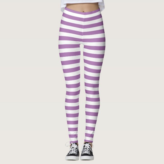 Lila Rand Leggings (Framsida)