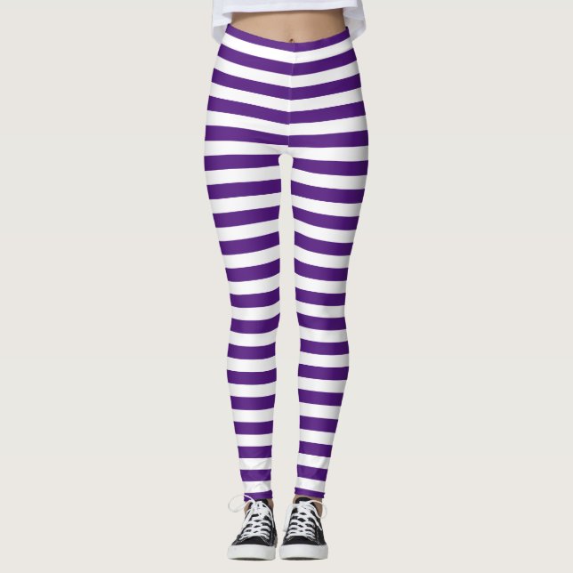 Lila Rand Leggings (Framsida)