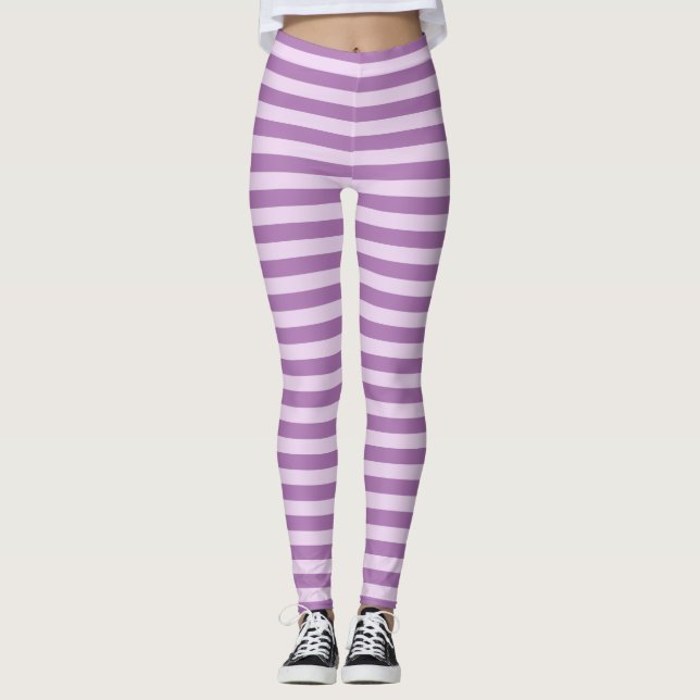 Lila Rand Leggings (Framsida)