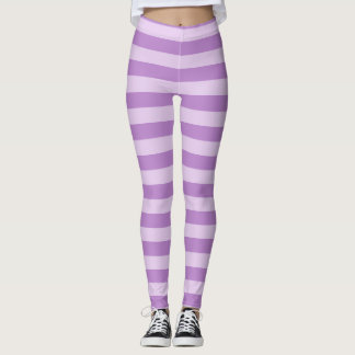 lila rand mönster tiger leggings