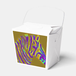 Lila rand zebra konst presentaskar