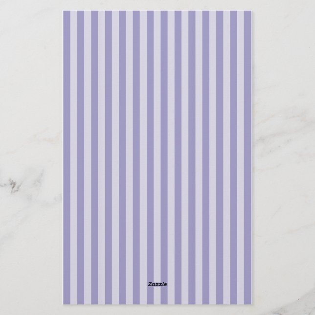 Lila Ränder Brevpapper (Baksida)