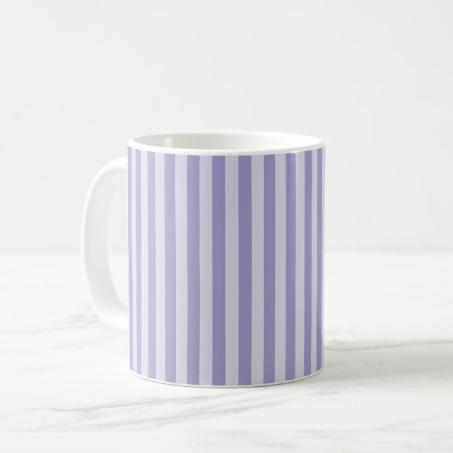 Lila Ränder Kaffemugg (Framsida vänster)
