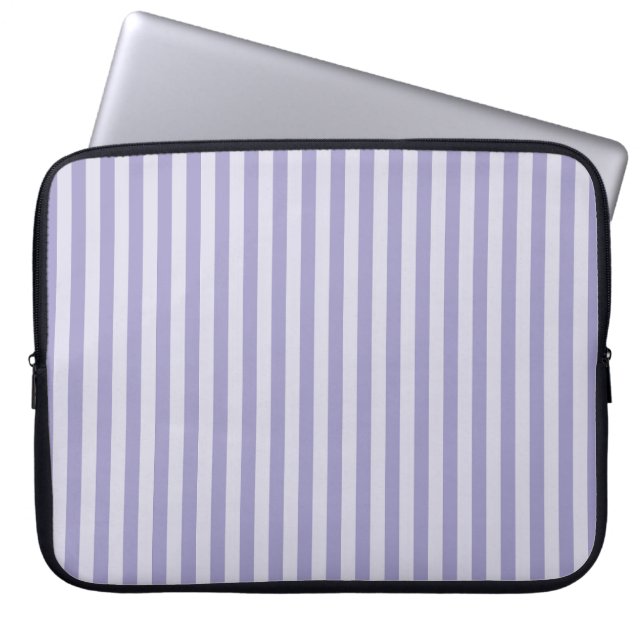 Lila Ränder Laptop Fodral (Framsidan)