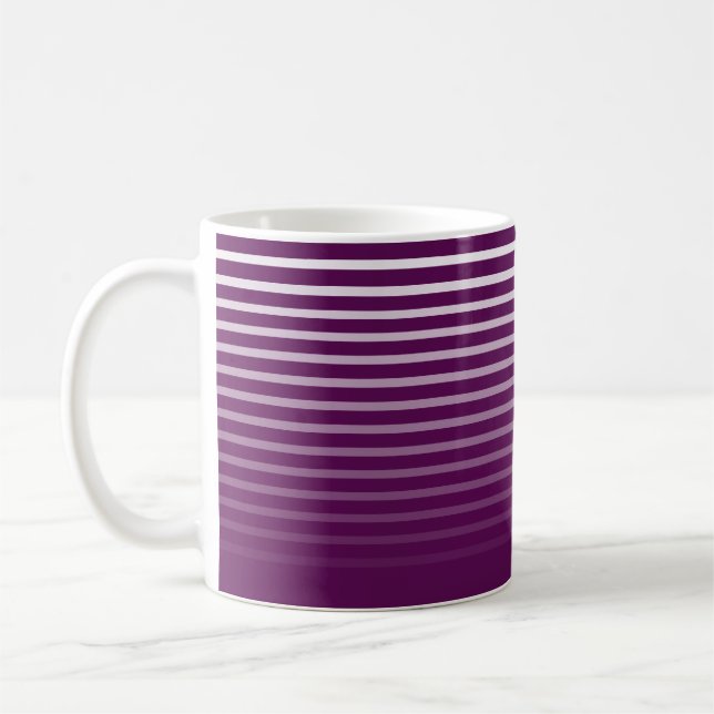 Lila Randig kaffe Mugg (Vänster)