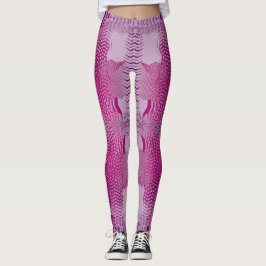 Lila Rastbalkar Leggings