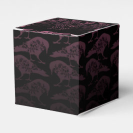 Lila Raven Gothic Wedding Favor Box Presentaskar