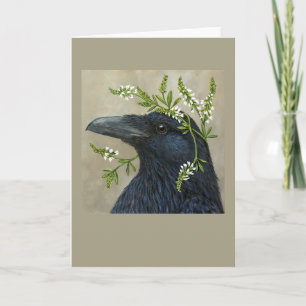 Lila-raven-kort (lodrät) kort
