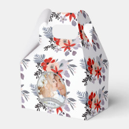 Lila Red Blue  Rosa Blommigt Utandning Bröllop Presentaskar