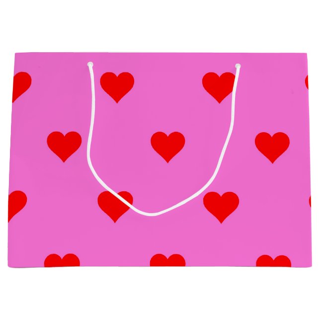 Lila Red Cute Simeart Mönster (Framsidan)