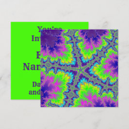 Lila Reef Starfish Inbjudningar