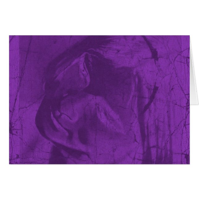 Lila-reflektioner Hälsningskort (Framsidan Horizontal)