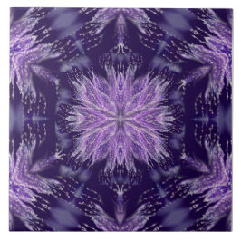 Lila regn Fågel Kakelplatta