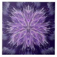Lila regn Fairy Ceramic Tile