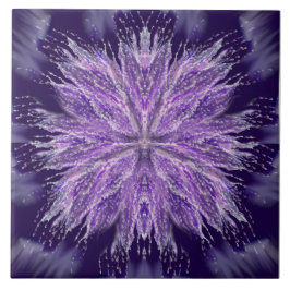 Lila regn Fairy Ceramic Tile Kakelplatta