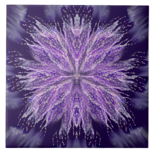 Lila regn Fairy Ceramic Tile Kakelplatta