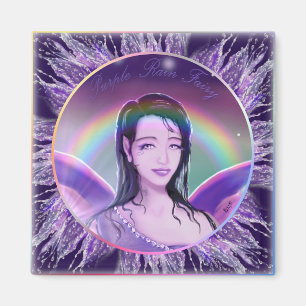 Lila regnälvamagnet magnet