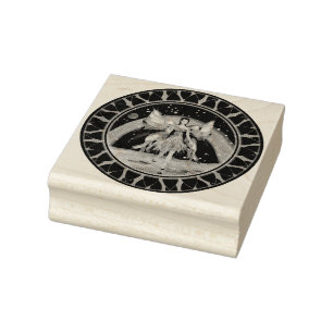 Lila regnfé stämpel