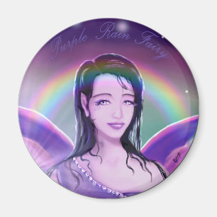 Lila regnmagnet magnet