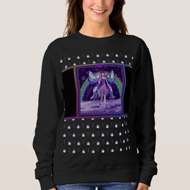 Lila regnskjorta t shirt (Framsida)