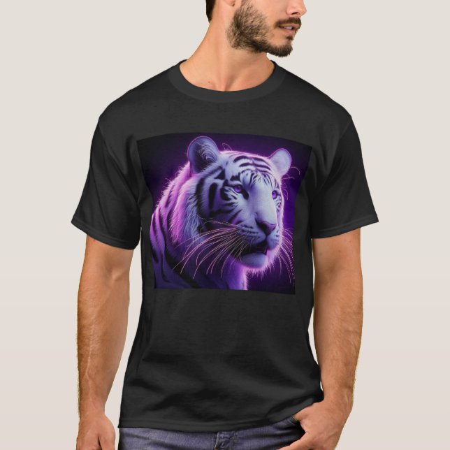 Lila Reign Royal Tiger T Shirt (Framsida)