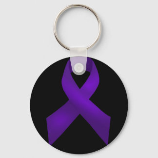 Lila Ribbon Awareness Lupus Nyckelring