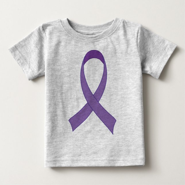 Lila Ribbon Awareness Tshirt Gift Tee (Framsida)