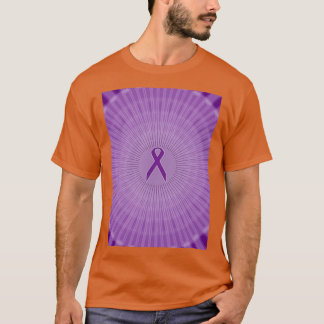 Lila Ribbon Circles Fibromyalgia T Shirt