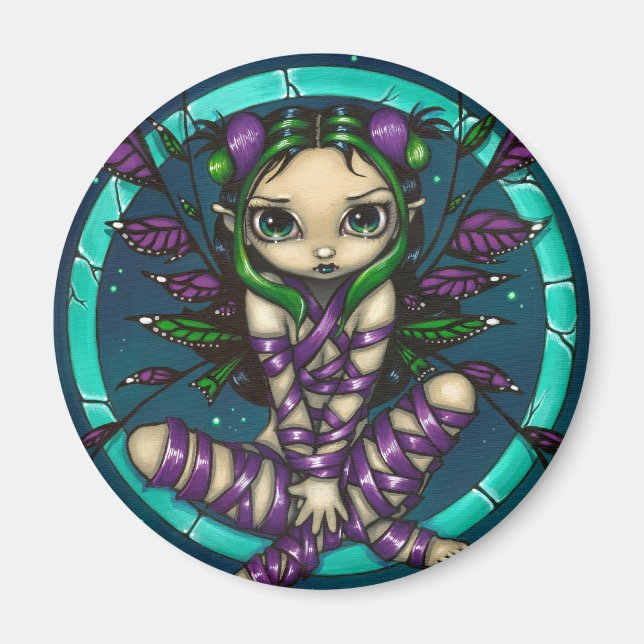 "Lila Ribbon Fairy" Magnet (Framsidan)