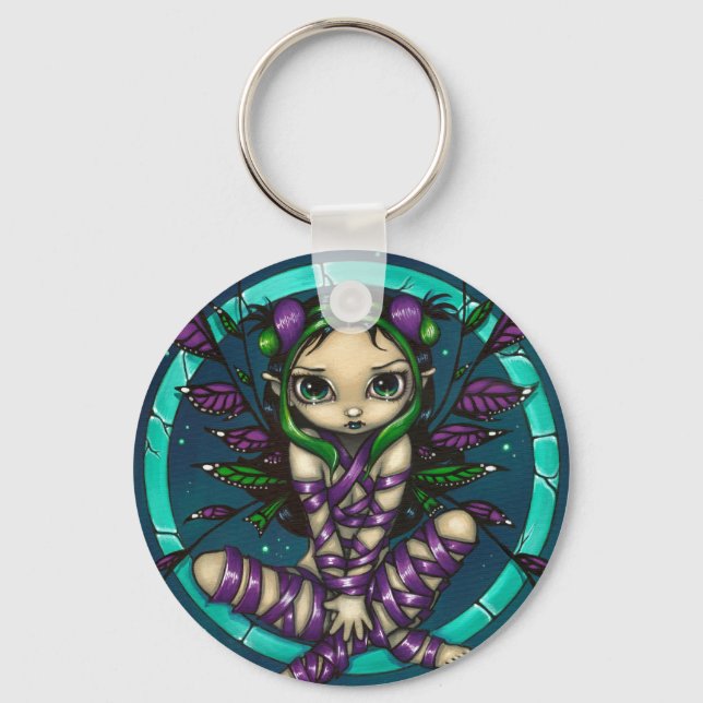 "Lila Ribbon Fairy"-nyckelkedja Nyckelring (Framsida)