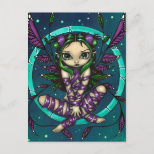 "Lila Ribbon Fairy" vykort