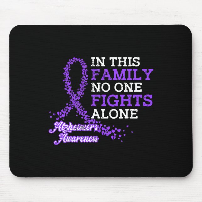 Lila Ribbon Family Heimerheimer Awareness Musmatta (Framsidan)