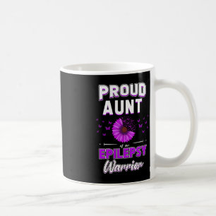 Lila Ribbon Flower Proud Moster Nephew Niece Epile Kaffemugg
