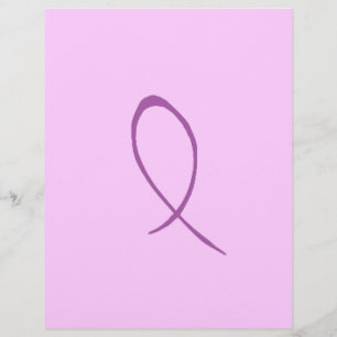 Lila Ribbon Flyer