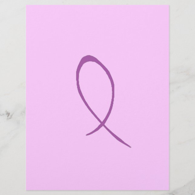 Lila Ribbon Flyer (Framsidan)