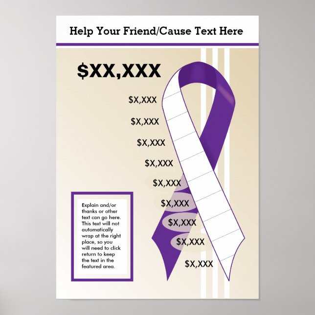 Lila Ribbon Gage Poster (Framsidan)