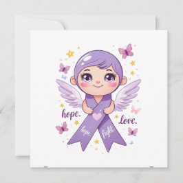 Lila Ribbon Kärlek Inbjudningar