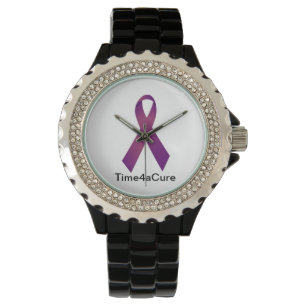 Lila Ribbon klocka Cystic Fibrosis Lupus Fibro