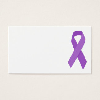 LILA RIBBON ORSAKAR stöd för Alzheimers sjukdom Visitkort