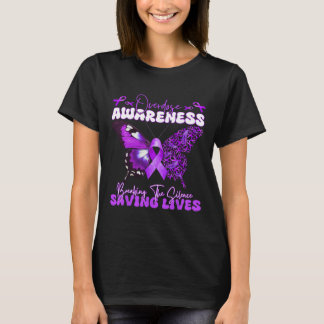 Lila Ribbon Overdose Awareness Day Butterfly Sup T Shirt