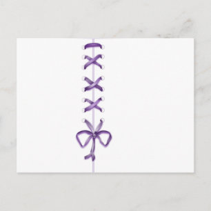 Lila Ribbon Vykort