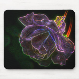 Lila Ro Abstrakt Flower Art Musmatta