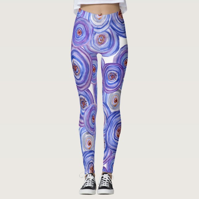 Lila ro Anpassningsbar Leggings (Framsida)