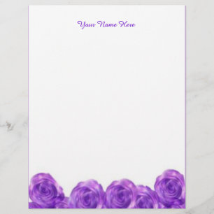 Lila Ro Anpassningsbar Letterhead