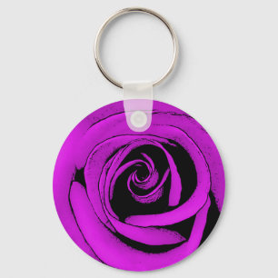 Lila Ro art skisch design nyckelring