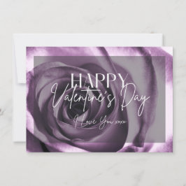 Lila Ro Blommar Glad Alla hjärtans dagskort Inbjudningar