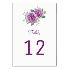 Lila Ro Bordsnummer-kort Bordsnummer