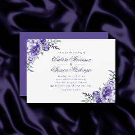 Lila Ro | Elegant Watercolor Blommigt Boho Inbjudningar