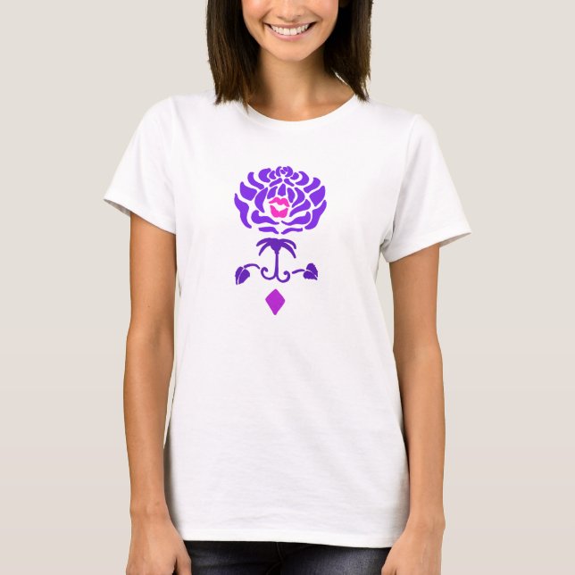 Lila Ro Fleur de Kiss Shirt T-shirt (Framsida)