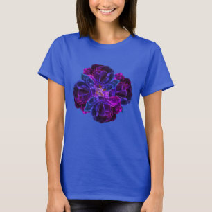 Lila Ro Flower Bouquet Abstrakt Art T Shirt